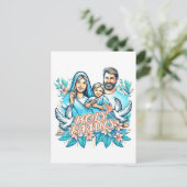 Die heilige Familie Postkarte (Stehend Vorderseite)