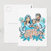 Die heilige Familie Postkarte (Vorne/Hinten)