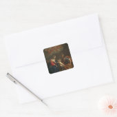 Die heilige Familie Quadratischer Aufkleber (Umschlag)