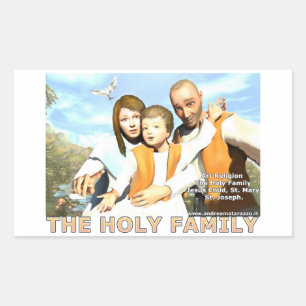 Die heilige Familie Rechteckiger Aufkleber