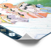 Die heilige Familie Shiva und Parvati Poster (Ecke)