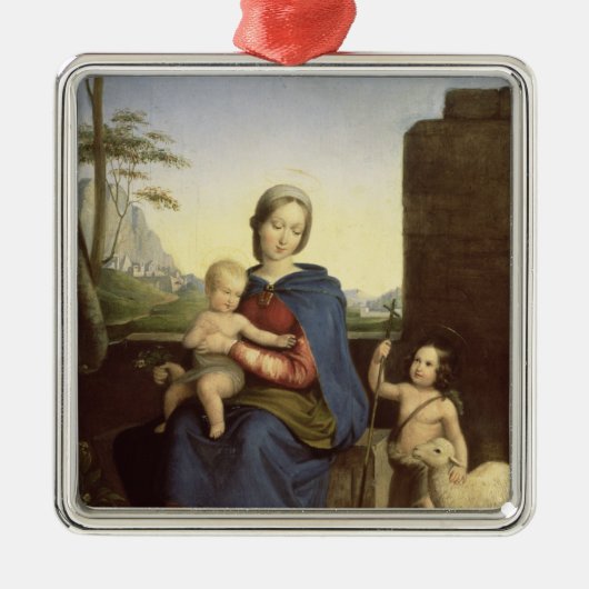 Die heilige Familie Silbernes Ornament (Vorne)