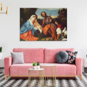 Die Heilige Familie und ein Hirte, c.1510 Leinwanddruck (Insitu (Wohnzimmer))