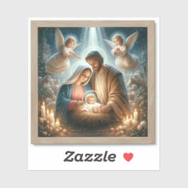 Die heilige Familie - Vinyl-Aufkleber nach Maß ges Aufkleber