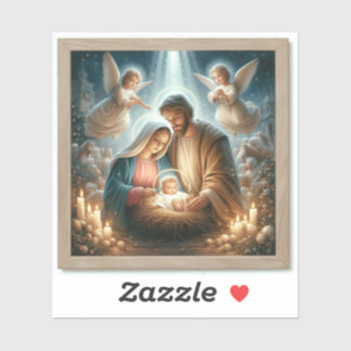 Die heilige Familie - Vinyl-Aufkleber nach Maß ges Aufkleber