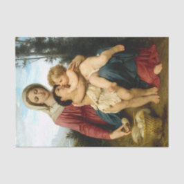 Die heilige Familie von Bouguereau, Decoupage Seidenpapier