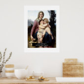 Die heilige Familie von Bouguereau Poster (Küche)