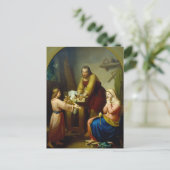 Die heilige Familie von Rafael Flores Postkarte (Stehend Vorderseite)
