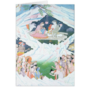 Die heilige Familie von Shiva und von Parvati