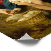 Die heilige Familie von William Bouguereau Poster (Ecke)