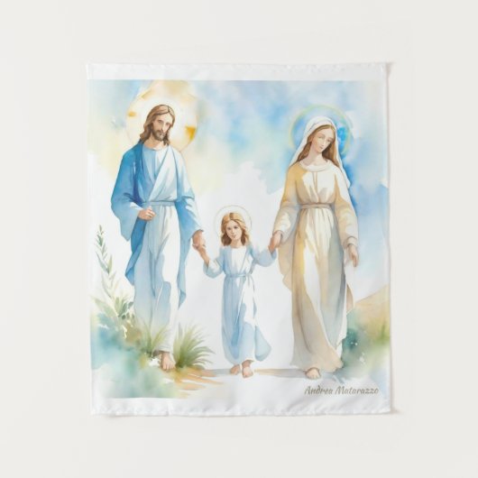Die heilige Familie Wandteppich (Vorderseite)