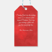 Die heilige Familie, William Bouguereau Geschenkanhänger (Rückseite)