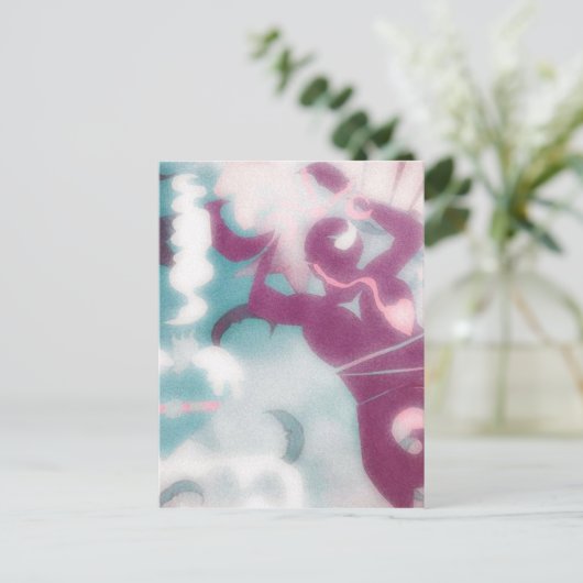 Die heilige Frau Postkarte (Stehend Vorderseite)