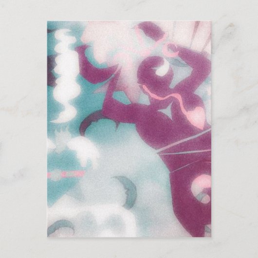 Die heilige Frau Postkarte (Vorderseite)