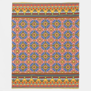 Die heilige Geometrie: ägyptische Lotus-Felder Fleecedecke