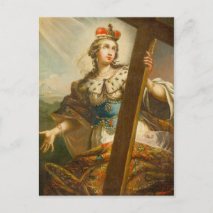 Die Heilige Helena mit dem Wahren Kreuz Sakrale Ku Postkarte