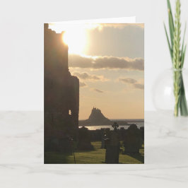 Die heilige Insel Lindisfarne Note Card Karte