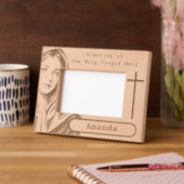 Die heilige Jungfrau Mary Geätzte Rahmen (Links)