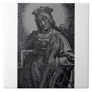 Die heilige Katharina von Alexandrien von Lucas va Fliese