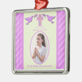 Die heilige Kommunions-Foto-Verzierungs-Andenken Silbernes Ornament (Links)