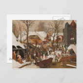 Die Heilige Krippe der Renaissance Postkarte (Vorne/Hinten)