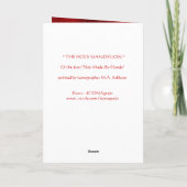 Die HEILIGE MANDYLION- Gebets-Karte Karte (Rückseite)