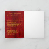 Die HEILIGE MANDYLION- Gebets-Karte Karte (Innenseite)