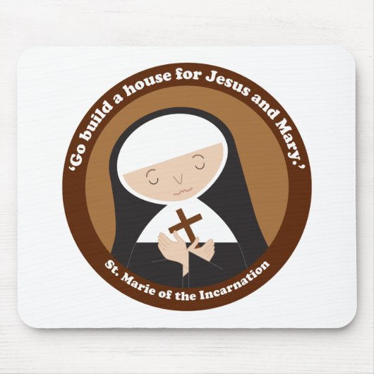 Die heilige Marie der Inkarnation Mousepad (Vorne)