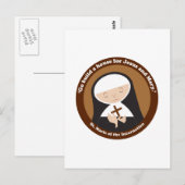 Die heilige Marie der Inkarnation Postkarte (Vorne/Hinten)