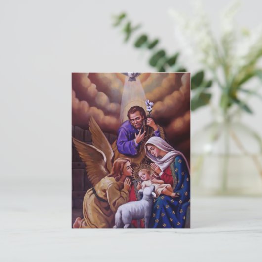 Die heilige Nacht Postkarte (Stehend Vorderseite)