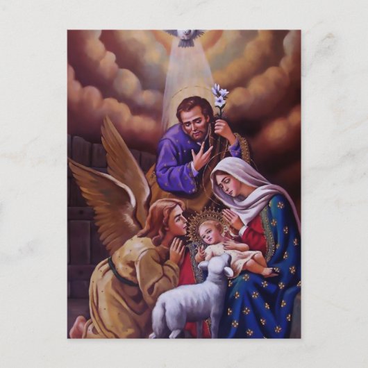 Die heilige Nacht Postkarte (Vorderseite)