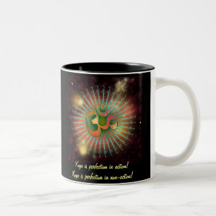 Die heilige OM Zweifarbige Tasse
