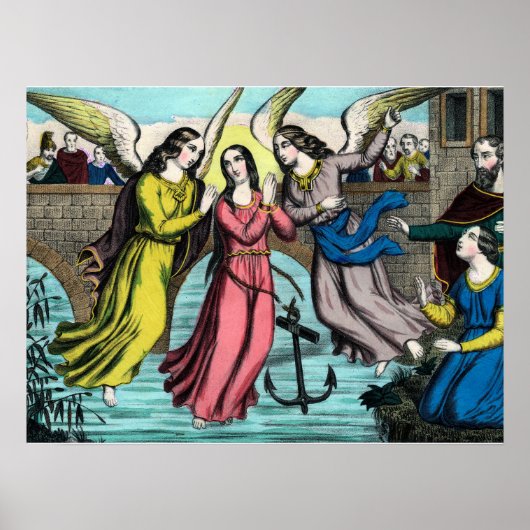 Die Heilige Philomena wird vor dem Ertrinken geret Poster (Vorne)