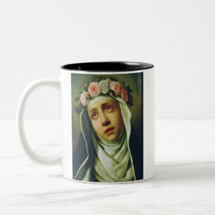 Die Heilige Rosa von Lima Der Engel von Peru Fine Zweifarbige Tasse