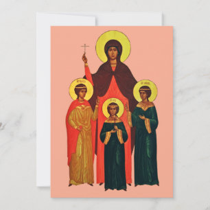 Die Heilige Sophia und ihre Töchter Die ewigen Tug Einladung