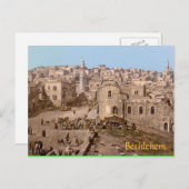 Die heilige Stadt Bethlehem Postkarte (Vorne/Hinten)