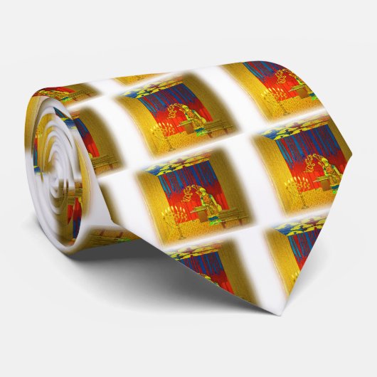 Die heilige Stätte des Tabernacle mit hohem Krawatte (Gerollt)