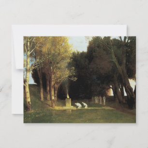 Die Heilige Tanne von Arnold Böcklin, Vintage Art