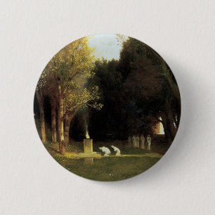Die heilige Tanne von Arnold Böcklin, Vintage Art Button