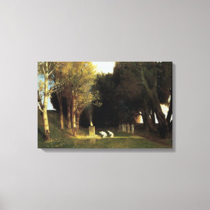 Die heilige Tanne von Arnold Böcklin, Vintage Art Leinwanddruck