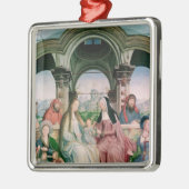 Die heilige Verwandtschaft oder der Altarpiece von Silbernes Ornament (Links)