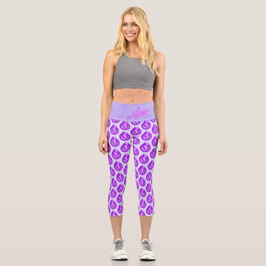 Die Heilige Violette Flamme - Ich Bin Capri Leggings (Vorderseite)