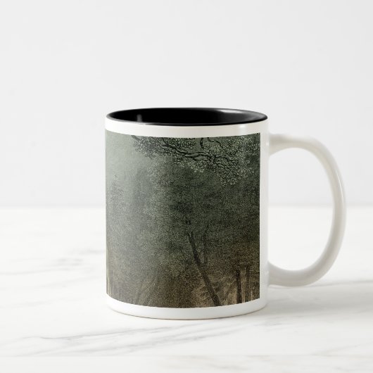 Die heilige Waldung der Druiden Zweifarbige Tasse (Rechts)