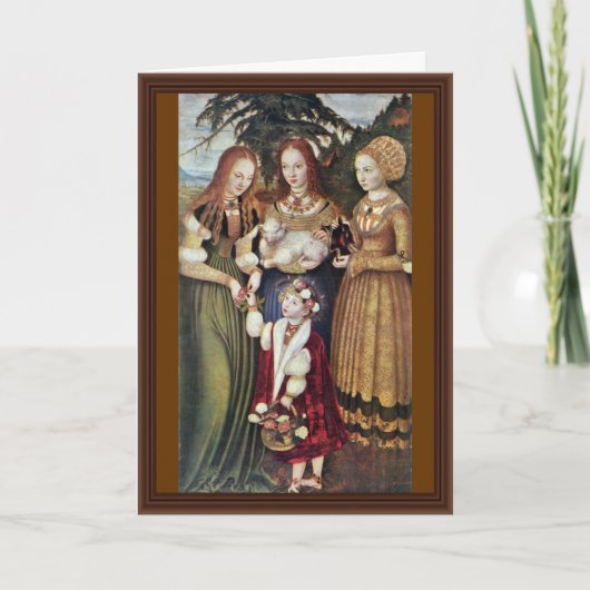 Die Heiligen Agnes und Dorothy Kunigunde durch Karte (Vorderseite)