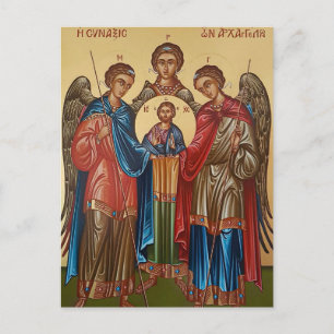 Die heiligen Erzengel orthodoxe christliche Ikone Postkarte