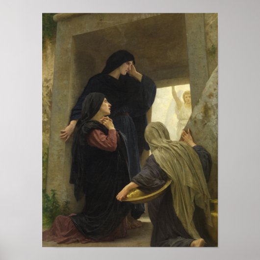 Die Heiligen Frauen am Grab Christi von Bouguereau Poster (Vorne)