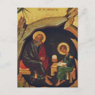 Die Heiligen Johannes der Evangelist und Prochoros Postkarte