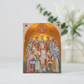 Die heiligen Märtyrer des orthodoxen Jasenovac Postkarte (Stehend Vorderseite)