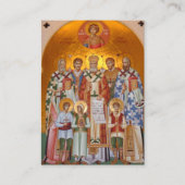 Die heiligen Märtyrer von Jasenovac Orthodoxe Gebe Platzkarte (Vorderseite)