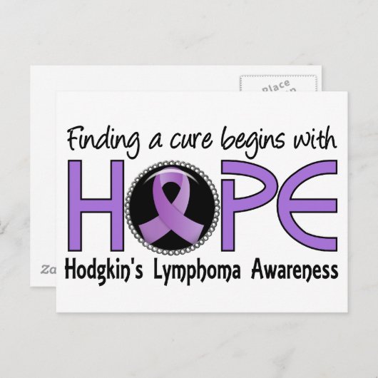 Die Heilung beginnt mit dem Lymphom der Hoffnung 5 Postkarte (Vorne/Hinten)
